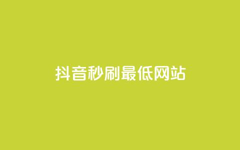 抖音秒刷最低网站 - 抖音秒刷必看:网站流量优化技巧! 第1张 抖音秒刷最低网站 - 抖音秒刷必看:网站流量优化技巧! 第1张