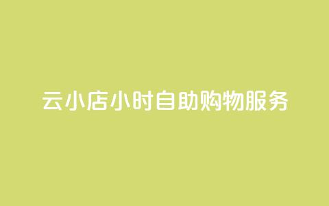 云小店24小时自助购物服务 第1张 云小店24小时自助购物服务 第1张