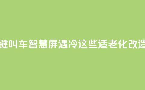 上海部分“一键叫车”智慧屏遇冷？这些适老化改造问题待优化 第1张