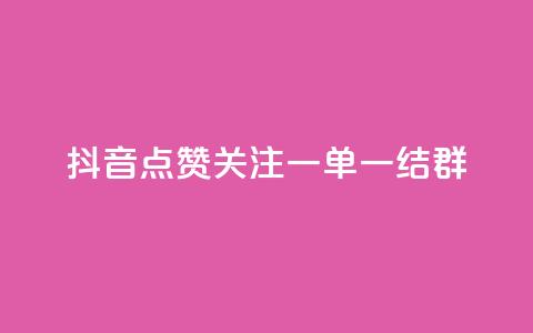 抖音点赞关注一单一结qq群 - 抖音点赞关注QQ群，一单一结快速加入！ 第1张