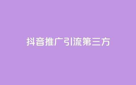 抖音推广引流第三方 - 抖音推广引流，掌握第三方技巧	，提升营销效果~ 第1张