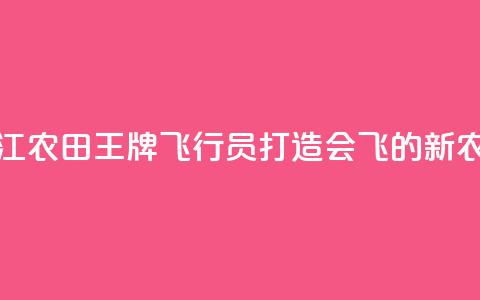 浙江农田“王牌飞行员”打造会飞的“新农具” 第1张 浙江农田“王牌飞行员”打造会飞的“新农具” 第1张