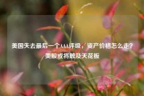 美国失去最后一个AAA评级，资产价格怎么走？美股或将触及天花板