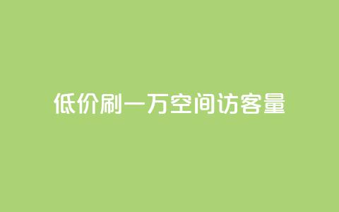 低价刷一万qq空间访客量 - 粉丝助力100万是多少钱  第1张