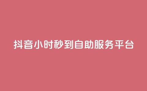 抖音24小时秒到自助服务平台,ks便宜的下单平台 - 抖音评论挣钱是什么套路 Dy号商购买  第1张