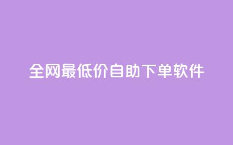 全网最低价自助下单软件,快手上点的赞几分钱一个 - dy低价下单平台闪电 低价qq业务网  第1张