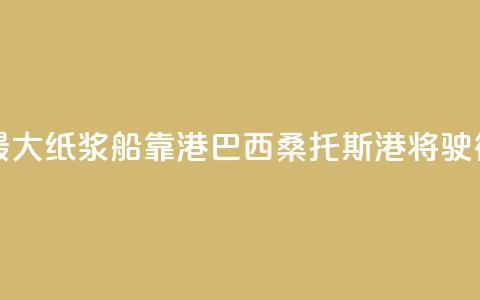 世界最大纸浆船靠港巴西桑托斯港将驶往中国 第1张 世界最大纸浆船靠港巴西桑托斯港将驶往中国 第1张