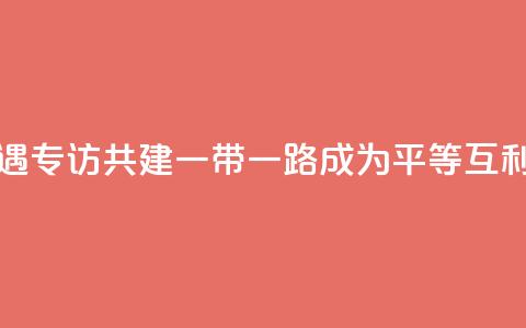 共话中国经济新机遇｜专访：共建“一带一路”成为平等互利合作典范――访俄罗斯-亚洲工业家和企业家联盟主席曼克维奇  第1张