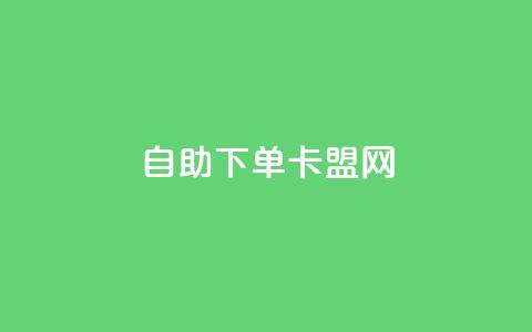 自助下单卡盟网,抖音评论自定义下单自助 - 807卡盟网 抖音买点赞1元100点赞多少  第1张