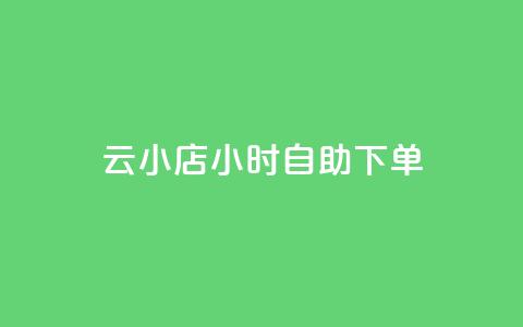 云小店24小时自助下单,卡盟一手货源网站 - 快手流量推广软件 刷qQ空间访客  第1张