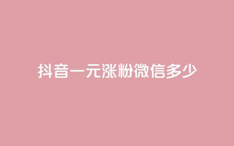 抖音一元涨粉1000微信多少,快手粉丝团62级是什么级别 - 抖音快手交易平台 QQ免费领取说说赞网站  第1张