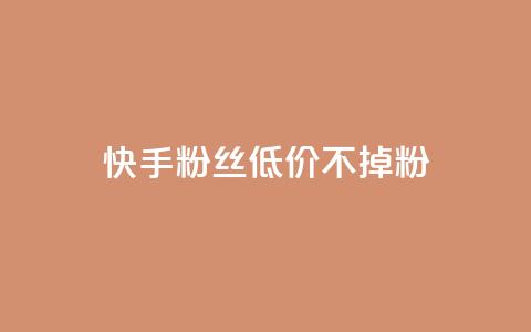 快手粉丝低价不掉粉 - dy白号购买联系方式  第1张