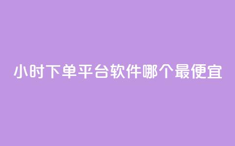 24小时下单平台软件哪个最便宜,快手最便宜播放量和点赞 - qq业务名片 807卡盟网  第1张