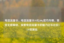 电信流量卡，电信流量卡19元200g官方办理，享受无限畅快，探索电信流量卡的魅力亿乐社区SUP货源站