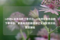 24小时dy业务自助下单平台，24小时Dy业务自助下单平台，便捷高效的新选择亿乐社区低价自营货源站