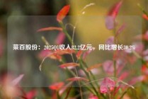 菜百股份：2025Q1收入82.2亿元，同比增长30.2%