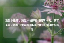 流量卡推荐，流量卡推荐排行榜前十名，畅享无限，流量卡推荐指南亿乐社区低价自营货源站